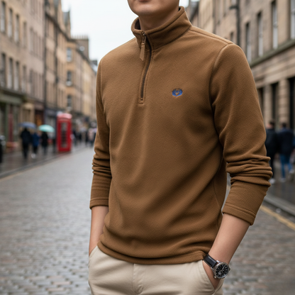 Polar męski half-zip z dwustronnego fleece