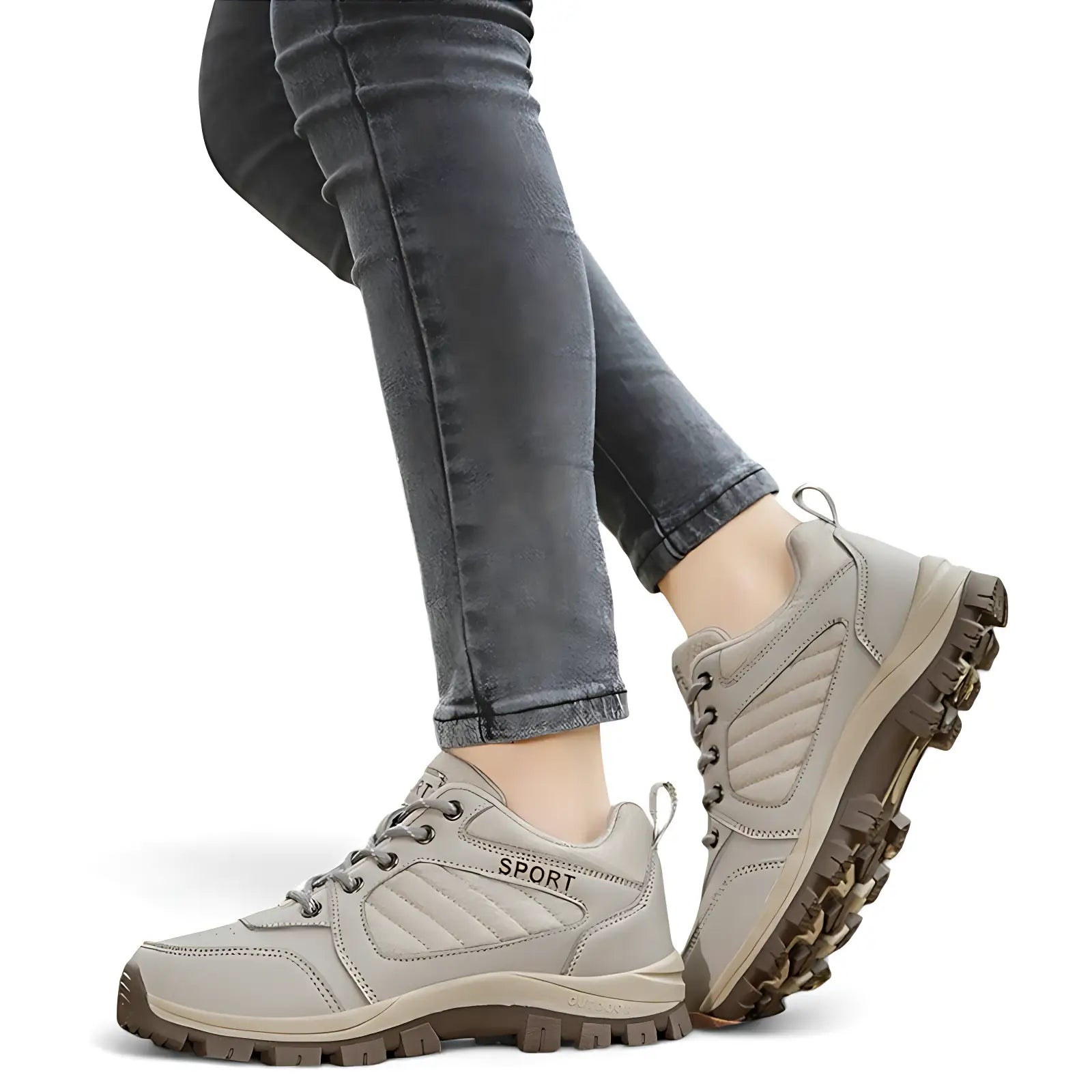 Buty trekkingowe damskie z amortyzowaną podeszwą i szerokim przodem