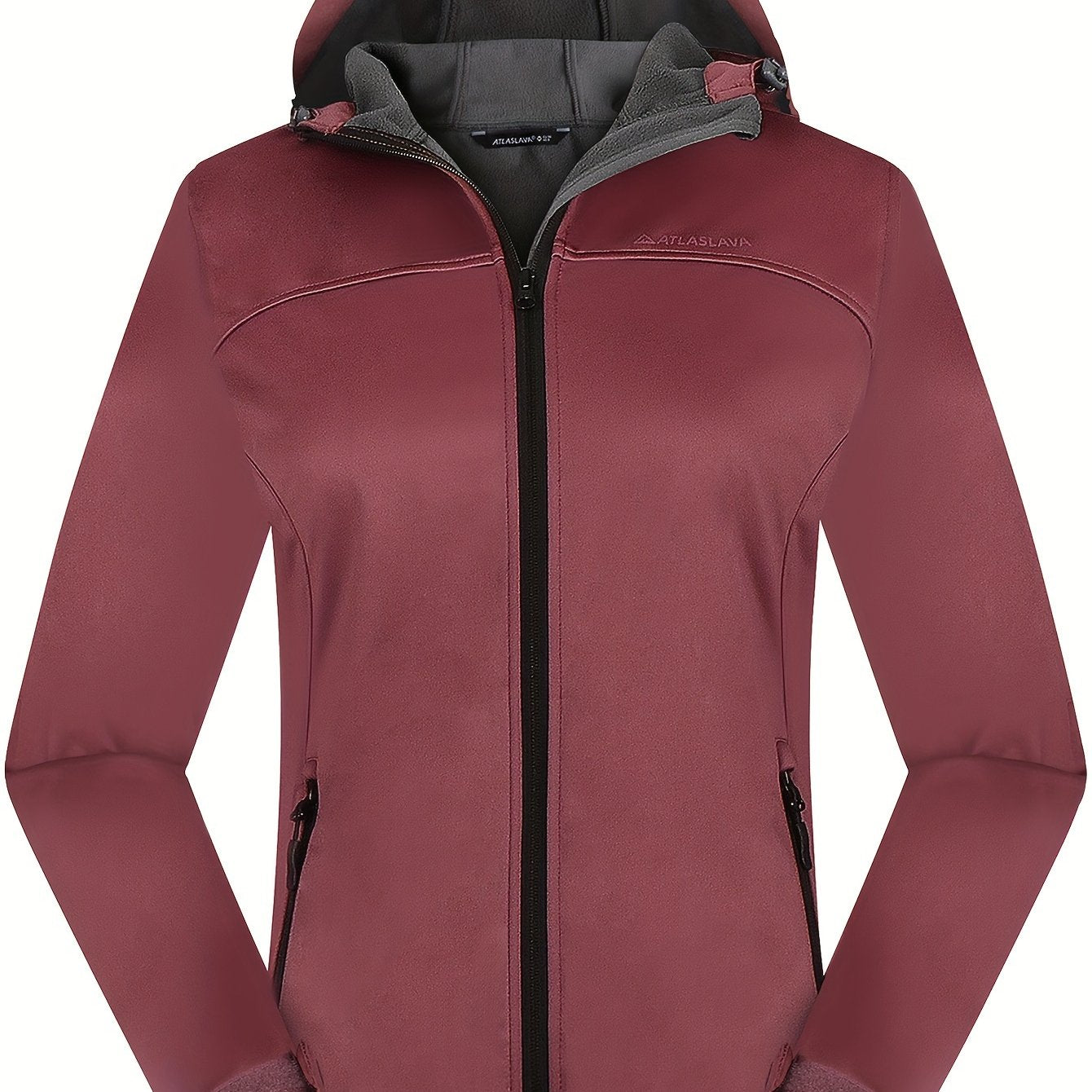 Kurtka softshell damska z polarową podszewką i kapturem