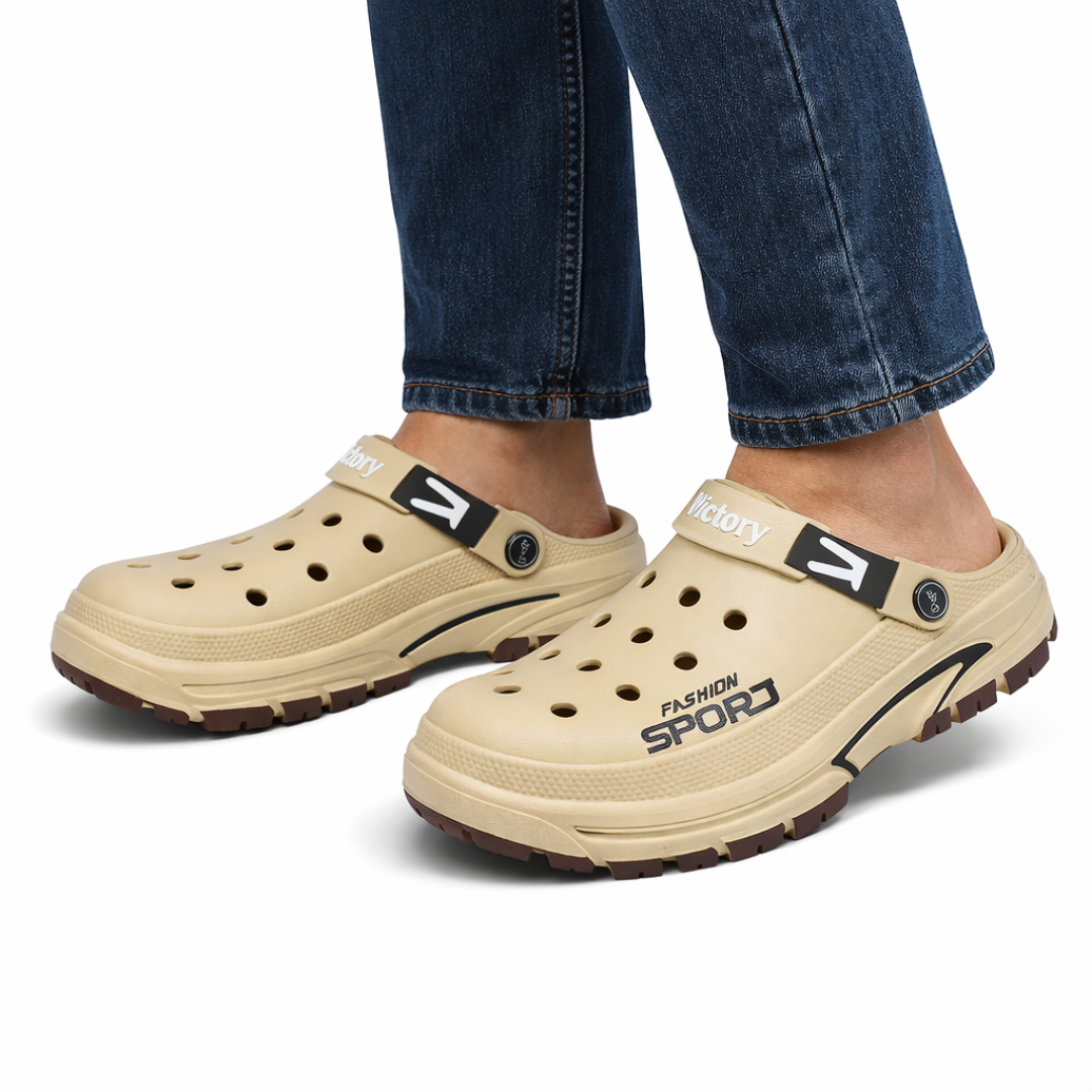 Męskie komfortowe klapki – Antypoślizgowa podeszwa – Oddychający casualowy design