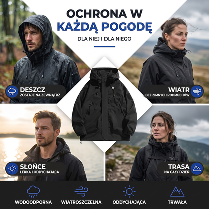 Kurtka wiatrówka unisex - ochrona w każdą pogodę