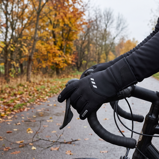 Rękawiczki rowerowe zimowe z dotykowym czubkiem palca