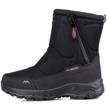 Buty zimowe damskie - Wodoodporne z tkaniny Oxford - Ocieplane