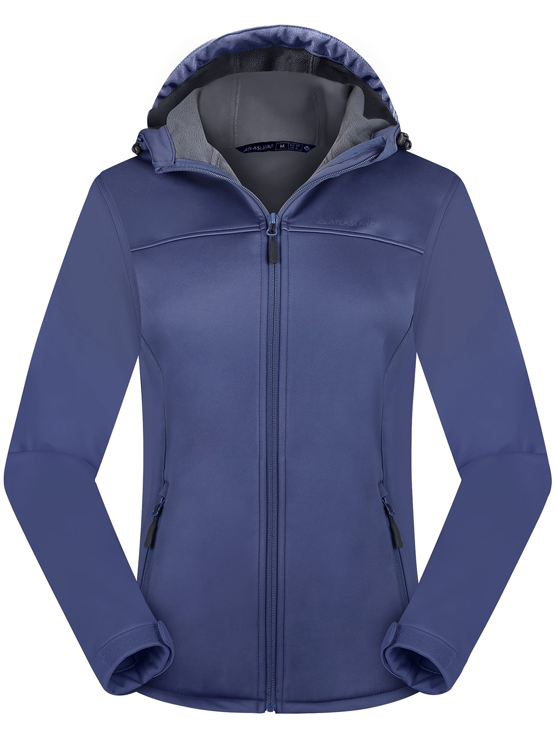 Kurtka softshell damska z polarową podszewką i kapturem