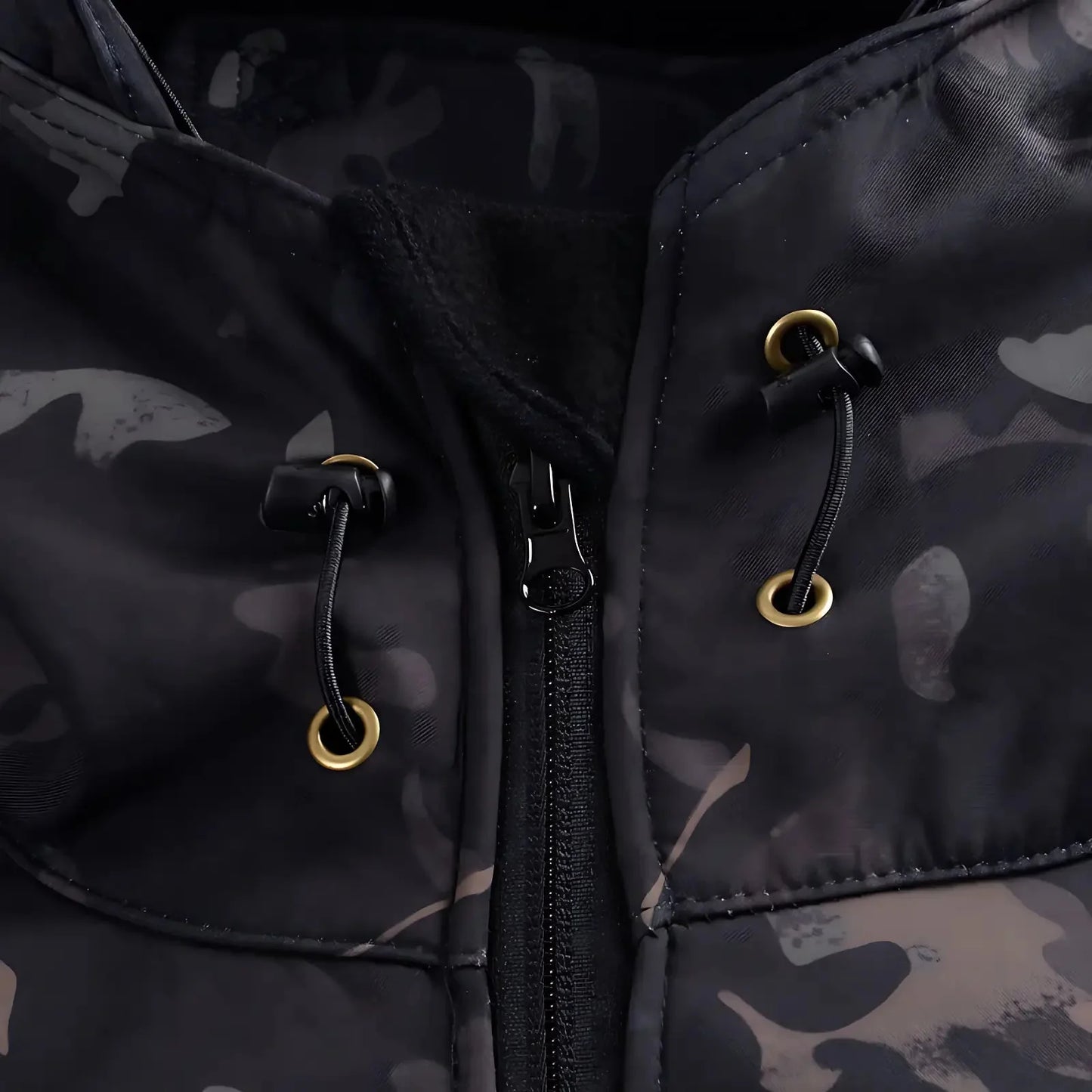 Kurtka softshell męska z polarową podszewką i taktycznym kapturem