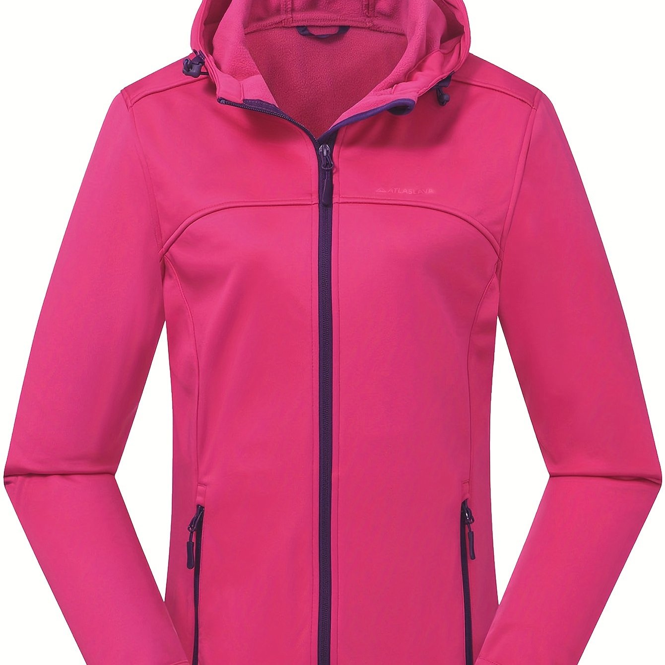 Kurtka softshell damska z polarową podszewką i kapturem