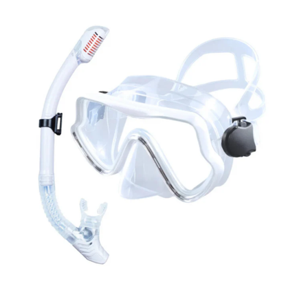 Zestaw do snorkelingu z maską – 180° widzenia HD, szkło hartowane, szczelny
