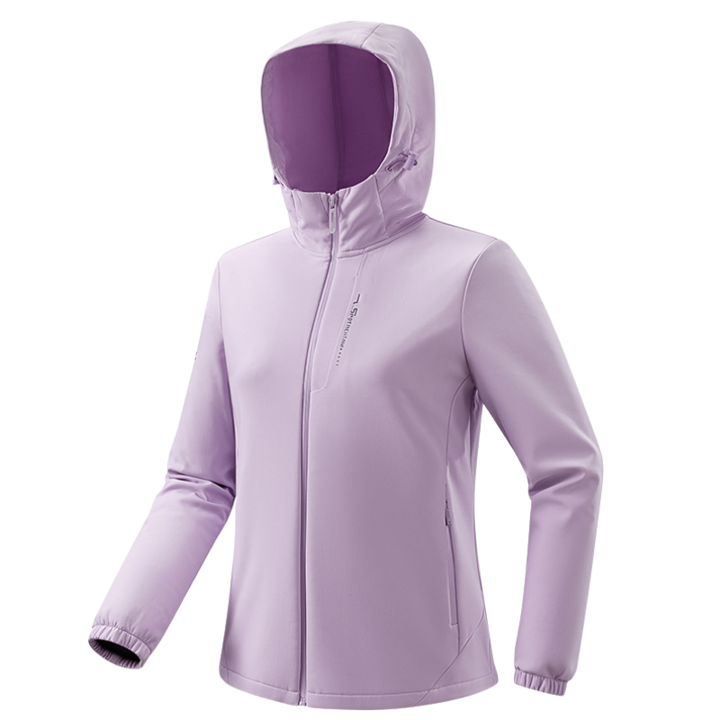 Kurtka jesienna damska softshell z polarową podszewką