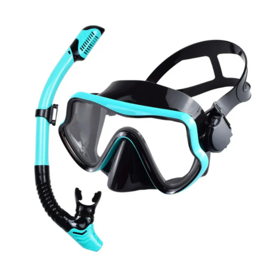 Zestaw do snorkelingu z maską – 180° widzenia HD, szkło hartowane, szczelny