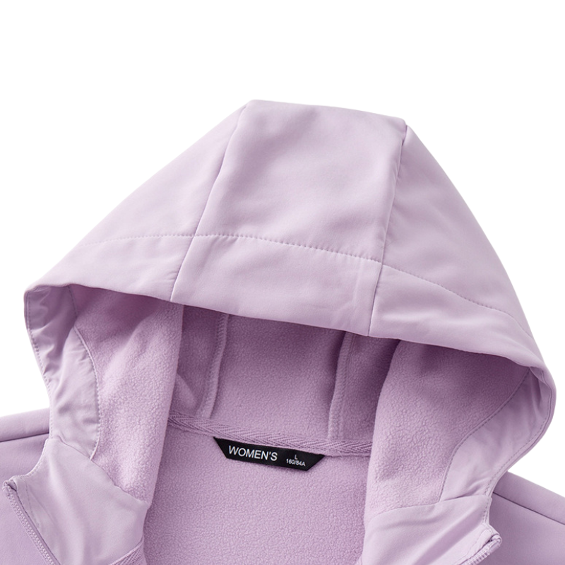 Kurtka jesienna damska softshell z polarową podszewką
