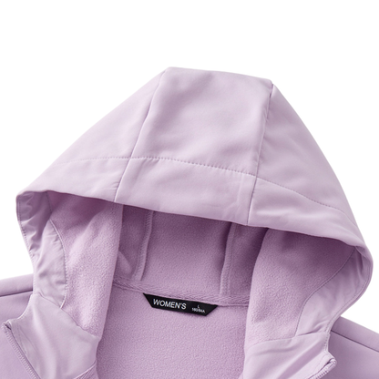 Kurtka jesienna damska softshell z polarową podszewką