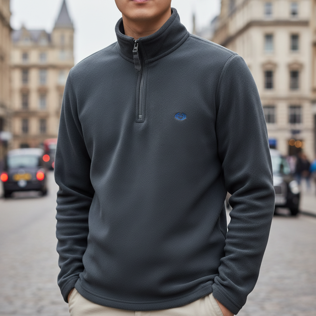 Polar męski half-zip z dwustronnego fleece