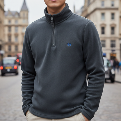 Polar męski half-zip z dwustronnego fleece