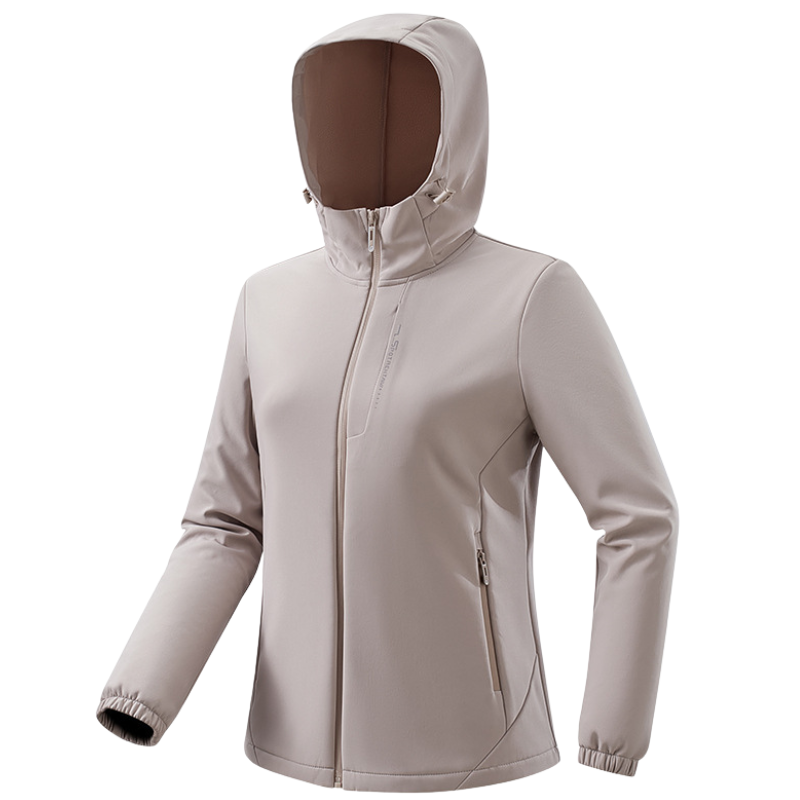 Kurtka jesienna damska softshell z polarową podszewką