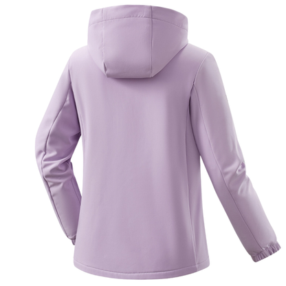 Kurtka jesienna damska softshell z polarową podszewką