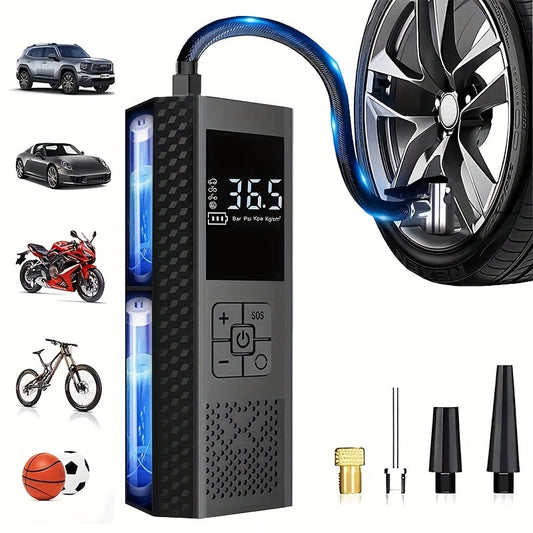 Kompresor samochodowy bezprzewodowy - 150 PSI - cyfrowy manometr