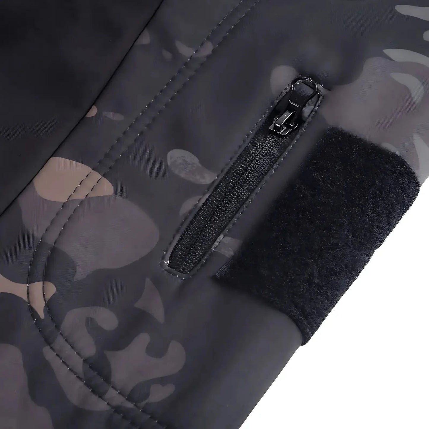 Kurtka softshell męska z polarową podszewką i taktycznym kapturem
