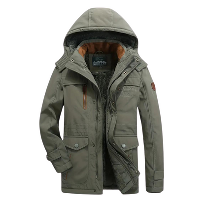 Kurtka Zimowa – Męski Płaszcz – Ciepła Parka