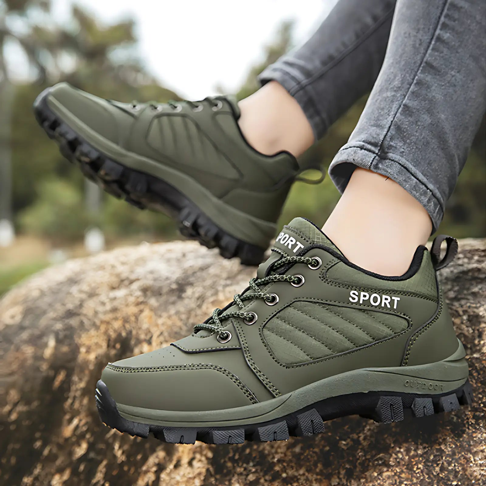 Buty trekkingowe damskie z amortyzowaną podeszwą i szerokim przodem