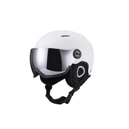 Kask narciarski z wizjerem i skorupą ABS