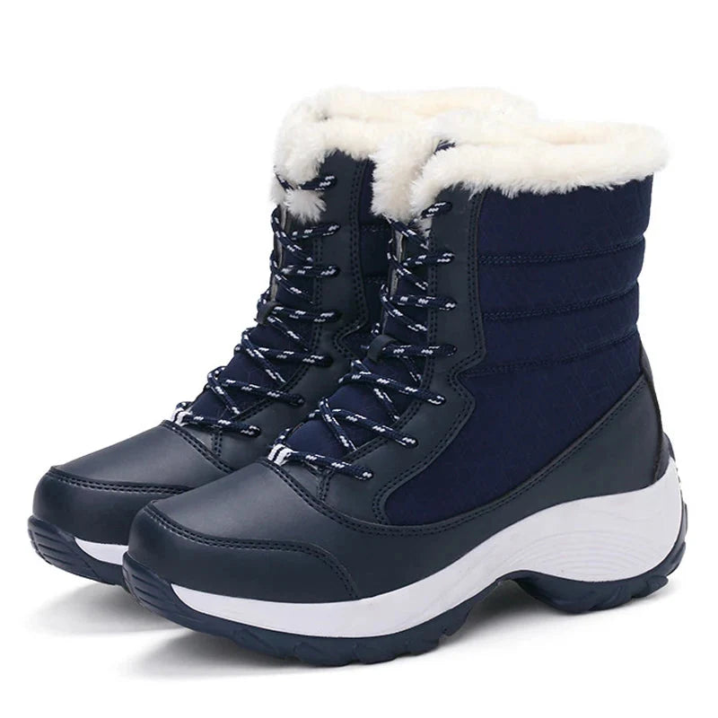 Buty zimowe damskie na platformie, wodoodporne