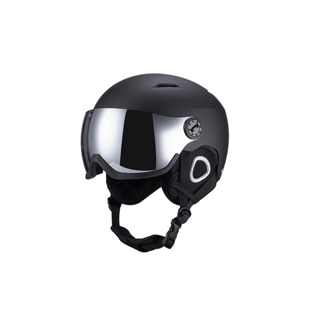 Kask narciarski z wizjerem i skorupą ABS