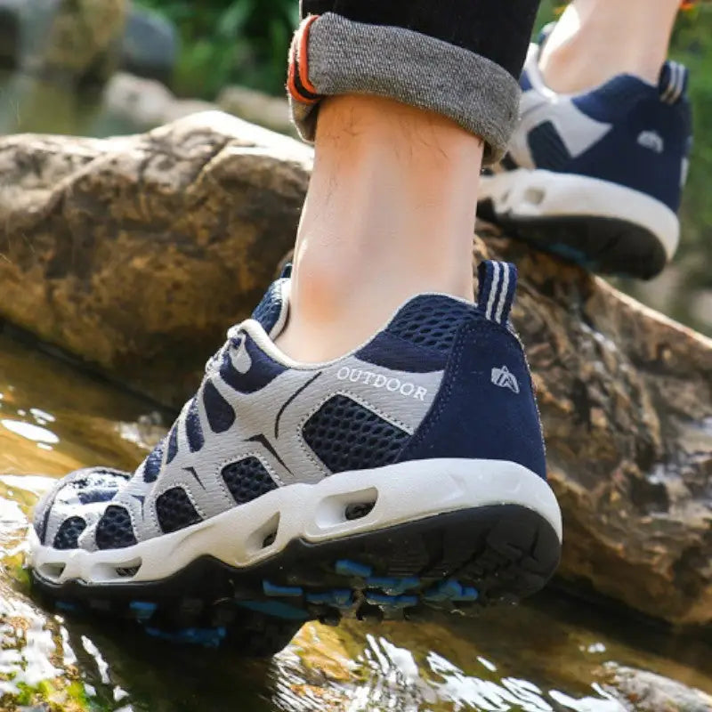 Letnie buty trekkingowe damskie z przewiewną siateczką