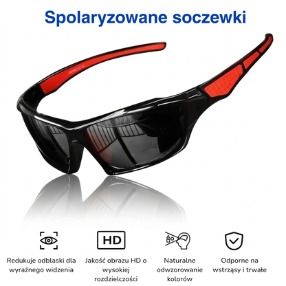 Okulary sportowe polaryzacyjne UV400 – soczewki HD, ultralekkie