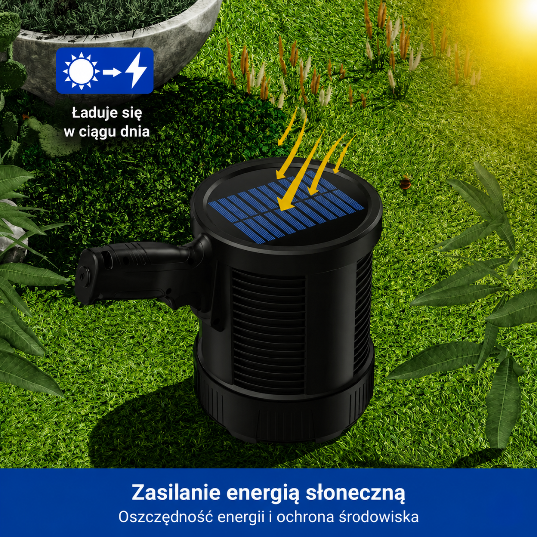Reflektor LED 900000 Lumenów – Solarny USB 10000 mAh Powerbank – Akumulatorowy