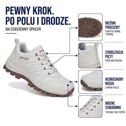 Buty trekkingowe damskie z amortyzowaną podeszwą i szerokim przodem
