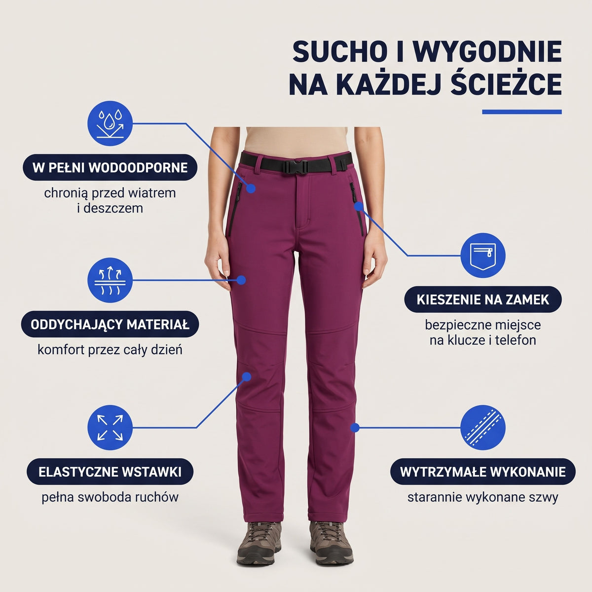 Elastyczne oddychające spodnie outdoorowe – najważniejsze cechy