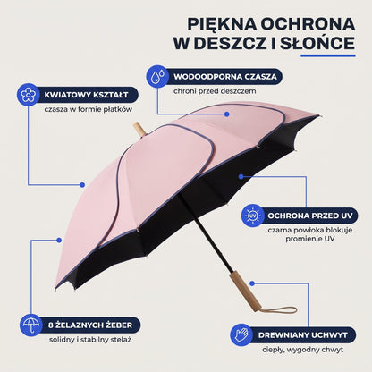 Parasol z kobiecym motywem kwiatowym – najważniejsze cechy