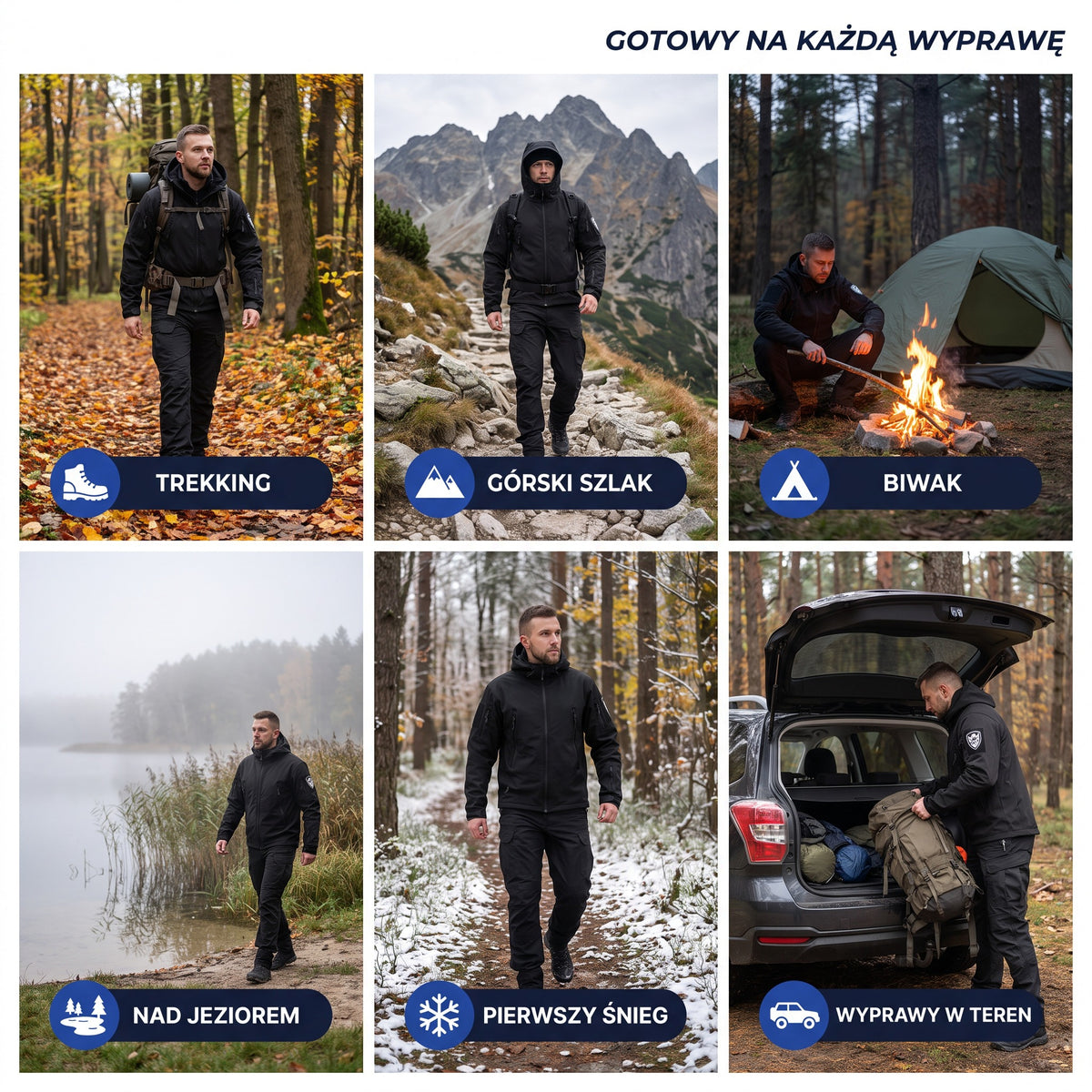 Męski Zestaw Outdoorowy – zastosowania