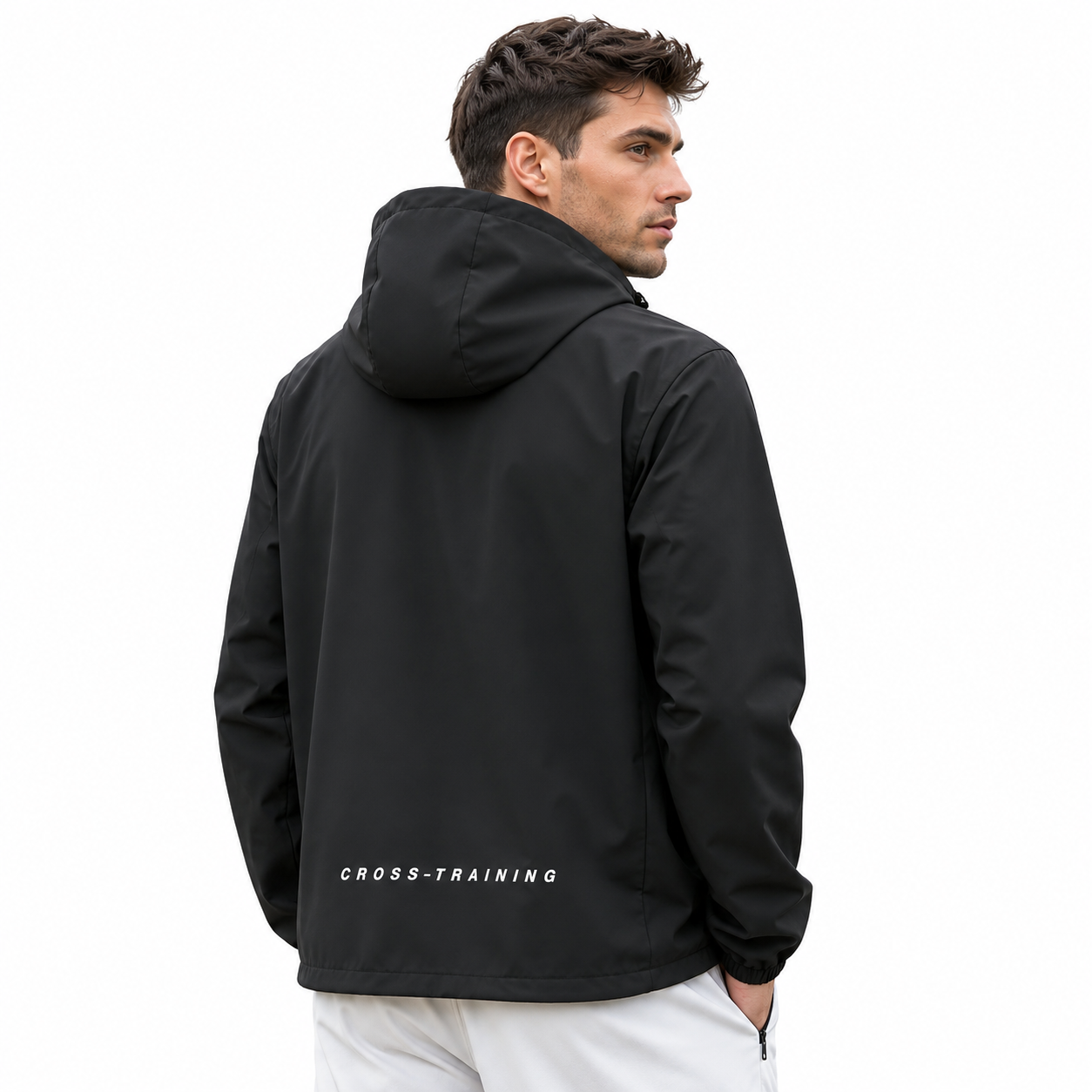 Kurtka jesienna unisex softshell z kapturem