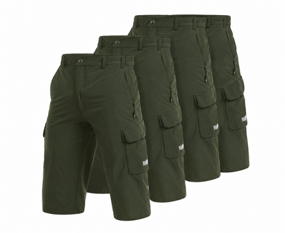 Męskie Szorty Cargo – Lekkie, Szybkoschnące Szorty Outdoor- 3 Pak