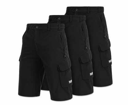 Męskie Szorty Cargo – Lekkie, Szybkoschnące Szorty Outdoor- 3 Pak