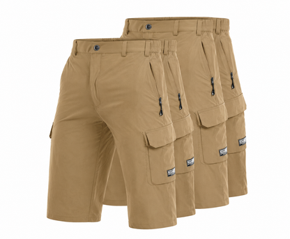 Męskie Szorty Cargo – Lekkie, Szybkoschnące Szorty Outdoor- 3 Pak