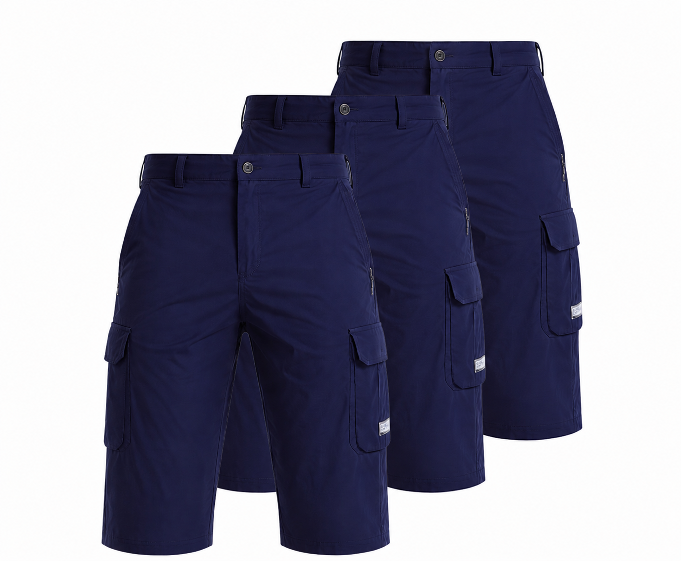 Męskie Szorty Cargo – Lekkie, Szybkoschnące Szorty Outdoor- 3 Pak