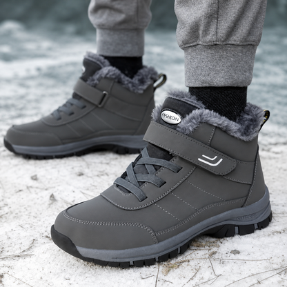 Buty zimowe damskie z rzepem, wodoodporne
