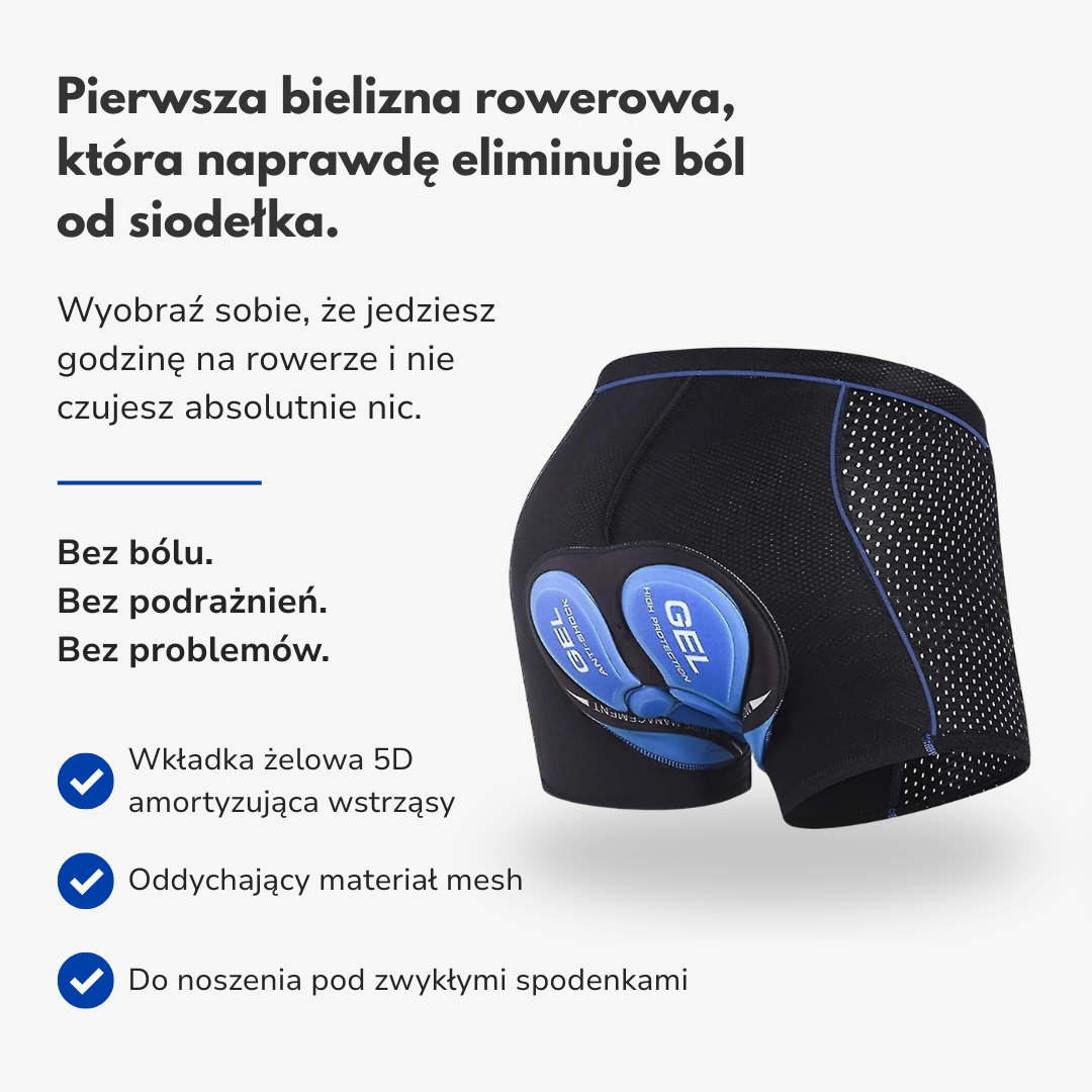 Spodenki rowerowe z żelem – Dla kobiet i mężczyzn – Maksymalny komfort podczas długich tras