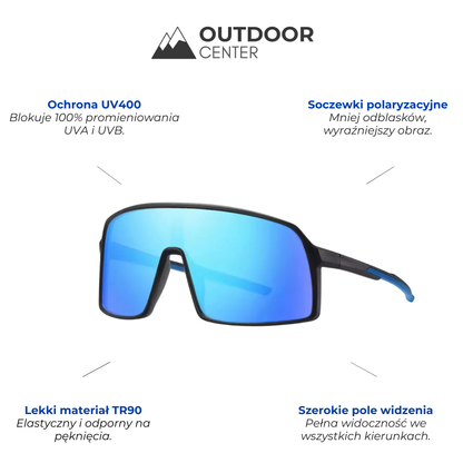 Sportowe Okulary Przeciwsłoneczne UV400 z Polaryzacją