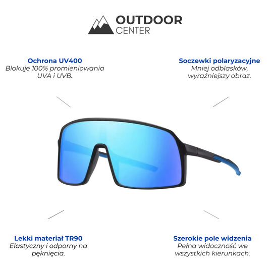 Sportowe Okulary Przeciwsłoneczne UV400 z Polaryzacją