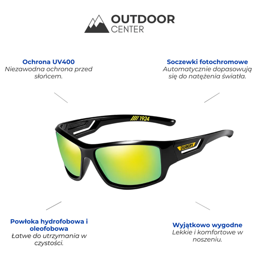 Militarne okulary przeciwsłoneczne UV400 – Okulary wędkarskie z ochroną przed odblaskami