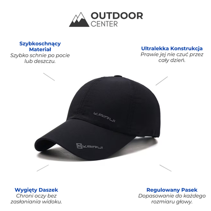 Czapka Sportowa Męska - Szybkoschnąca - Lekki Materiał