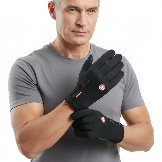 Rękawiczki Zimowe – Termiczne Wodoodporne – Dotykowe z Antypoślizgiem