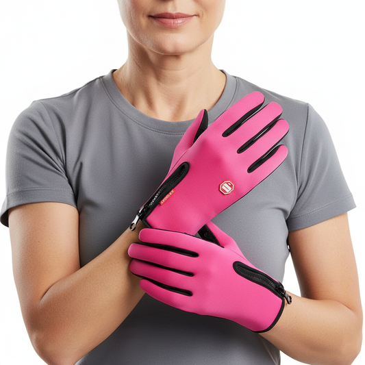 Rękawiczki Zimowe – Termiczne Wodoodporne – Dotykowe z Antypoślizgiem