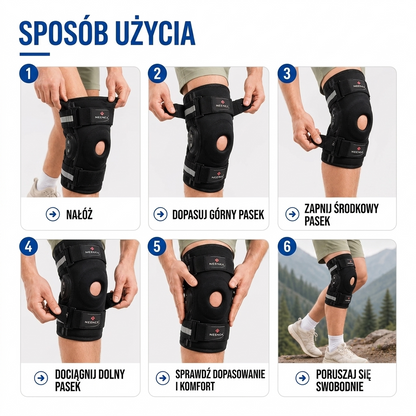 Orteza kolana z zawiasami – Stabilizacja i ulga w bólu