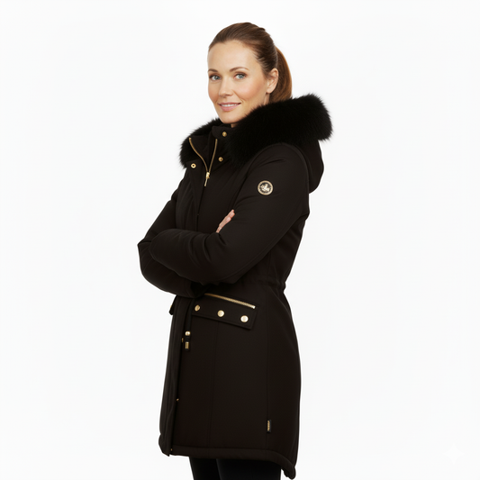 Damska Kurtka – Zimowa Parka – Z Kapturem