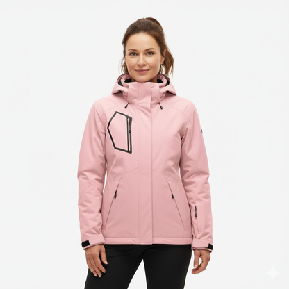 Kurtka Softshell – Damska Wodoodporna – Z Kapturem
