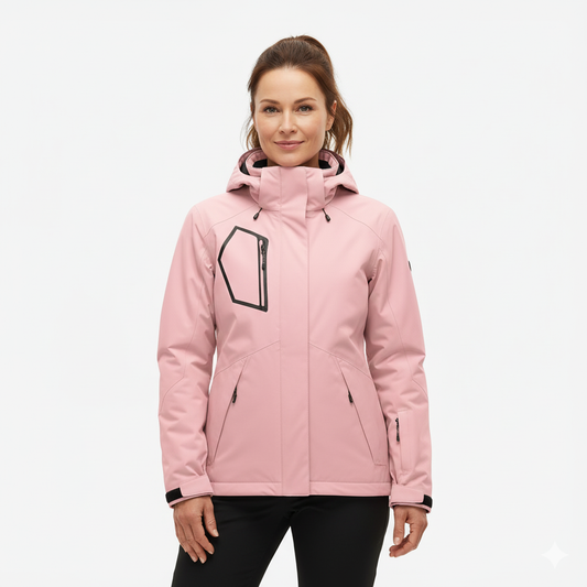 Kurtka Softshell – Damska Wodoodporna – Z Kapturem